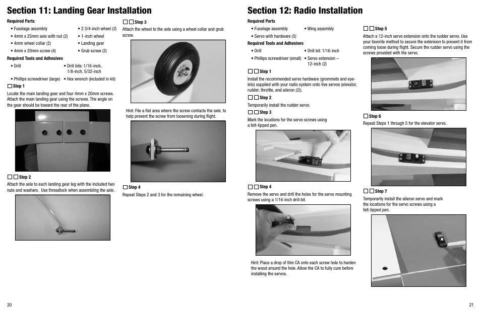 Hangar 9 Twist 40 ARF Version 2 User Manual | Page 11 / 18