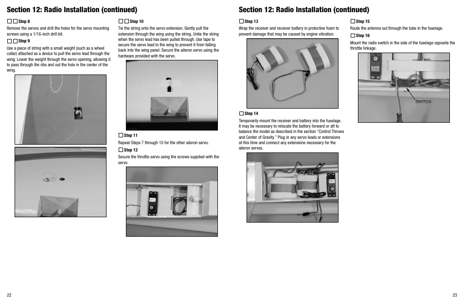 Hangar 9 Twist 40 ARF Version 2 User Manual | Page 12 / 18