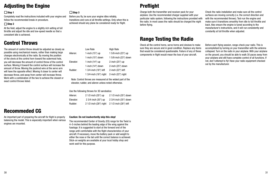 Hangar 9 Twist 40 ARF Version 2 User Manual | Page 16 / 18