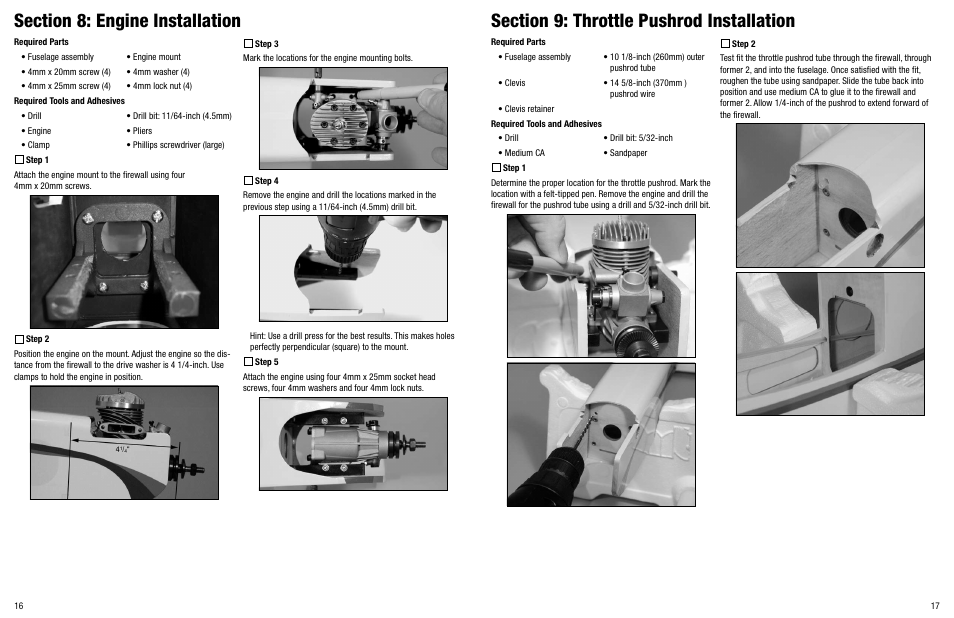 Hangar 9 Twist 40 ARF Version 2 User Manual | Page 9 / 18