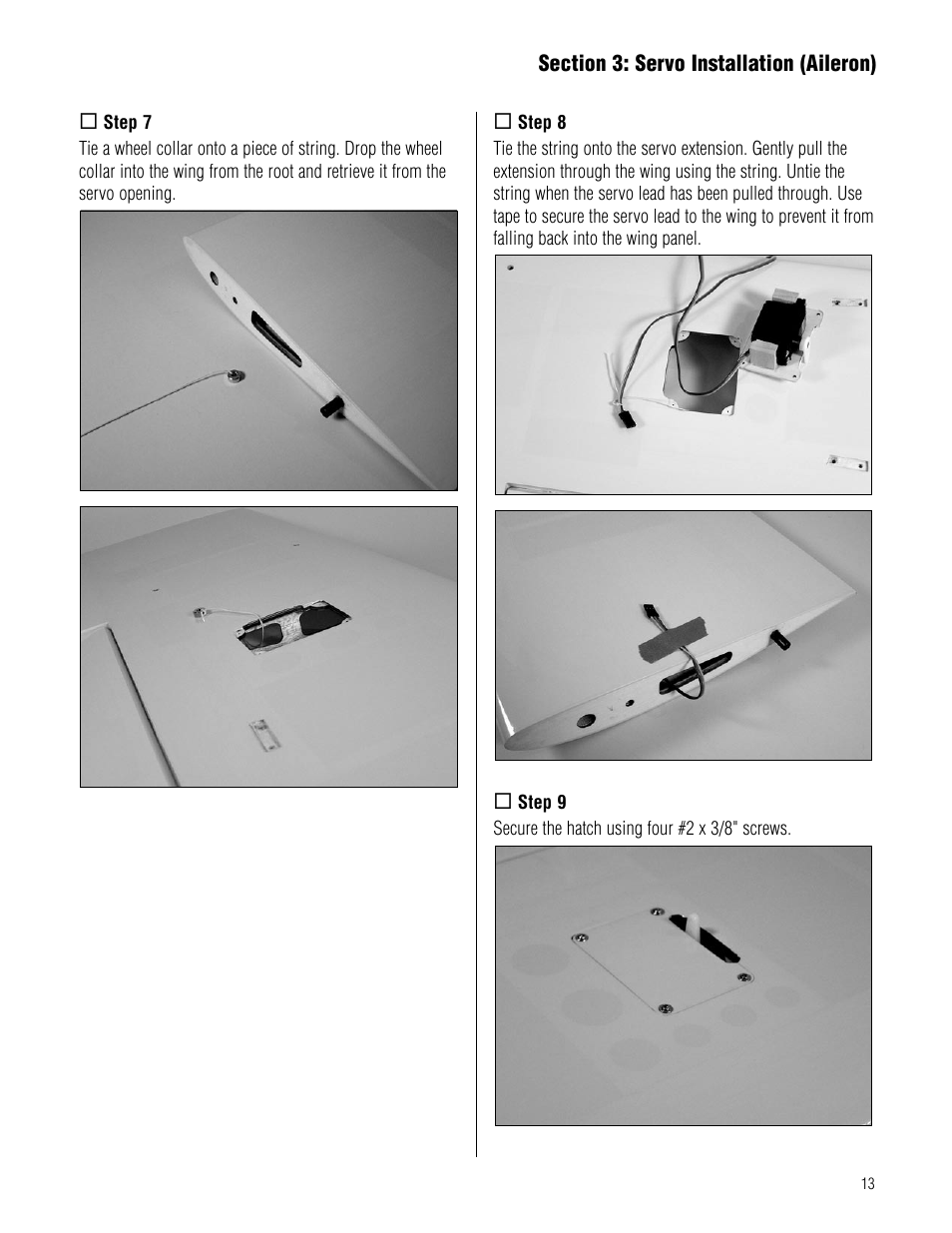 Hangar 9 Piper J-3 Cub 40 ARF User Manual | Page 13 / 36