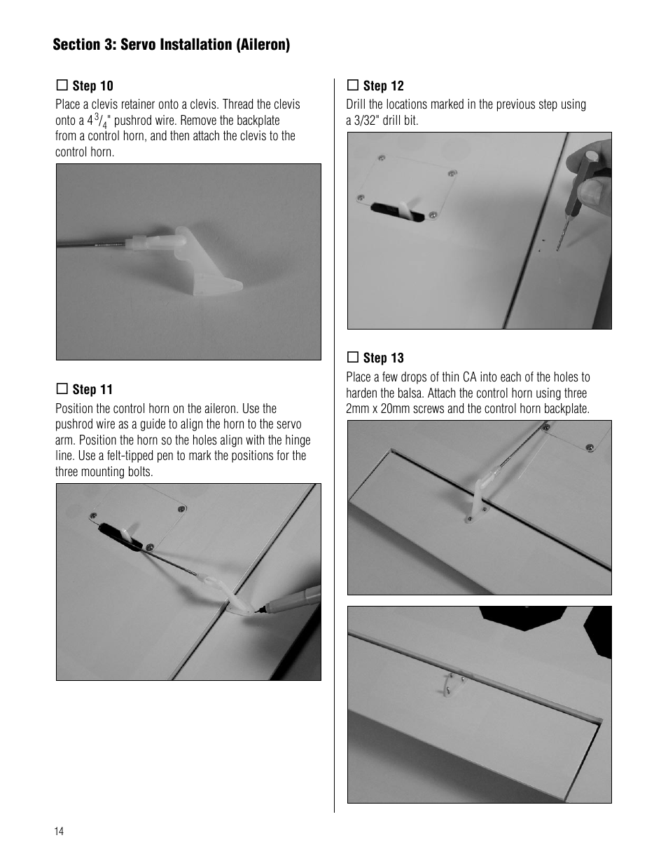 Hangar 9 Piper J-3 Cub 40 ARF User Manual | Page 14 / 36