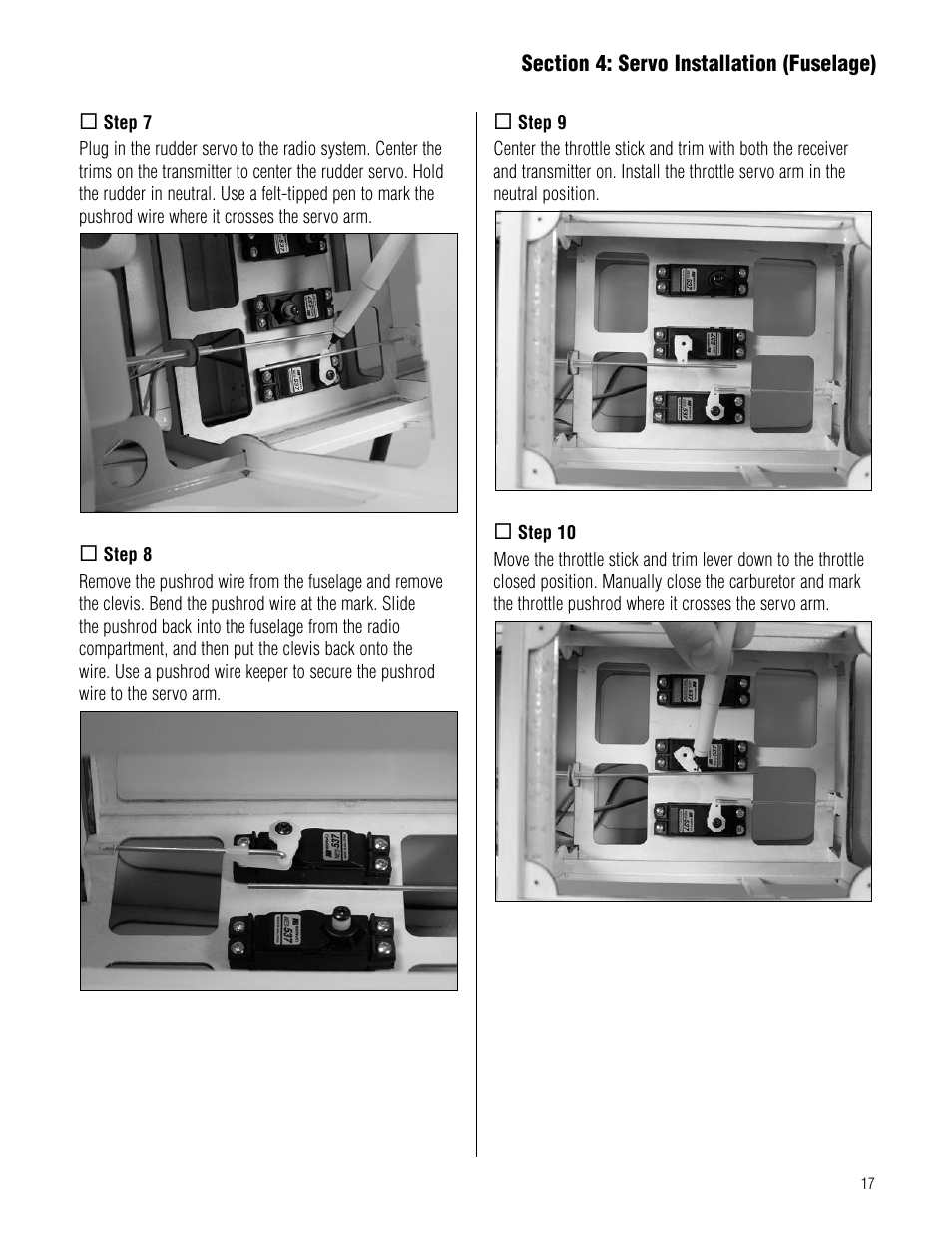Hangar 9 Piper J-3 Cub 40 ARF User Manual | Page 17 / 36