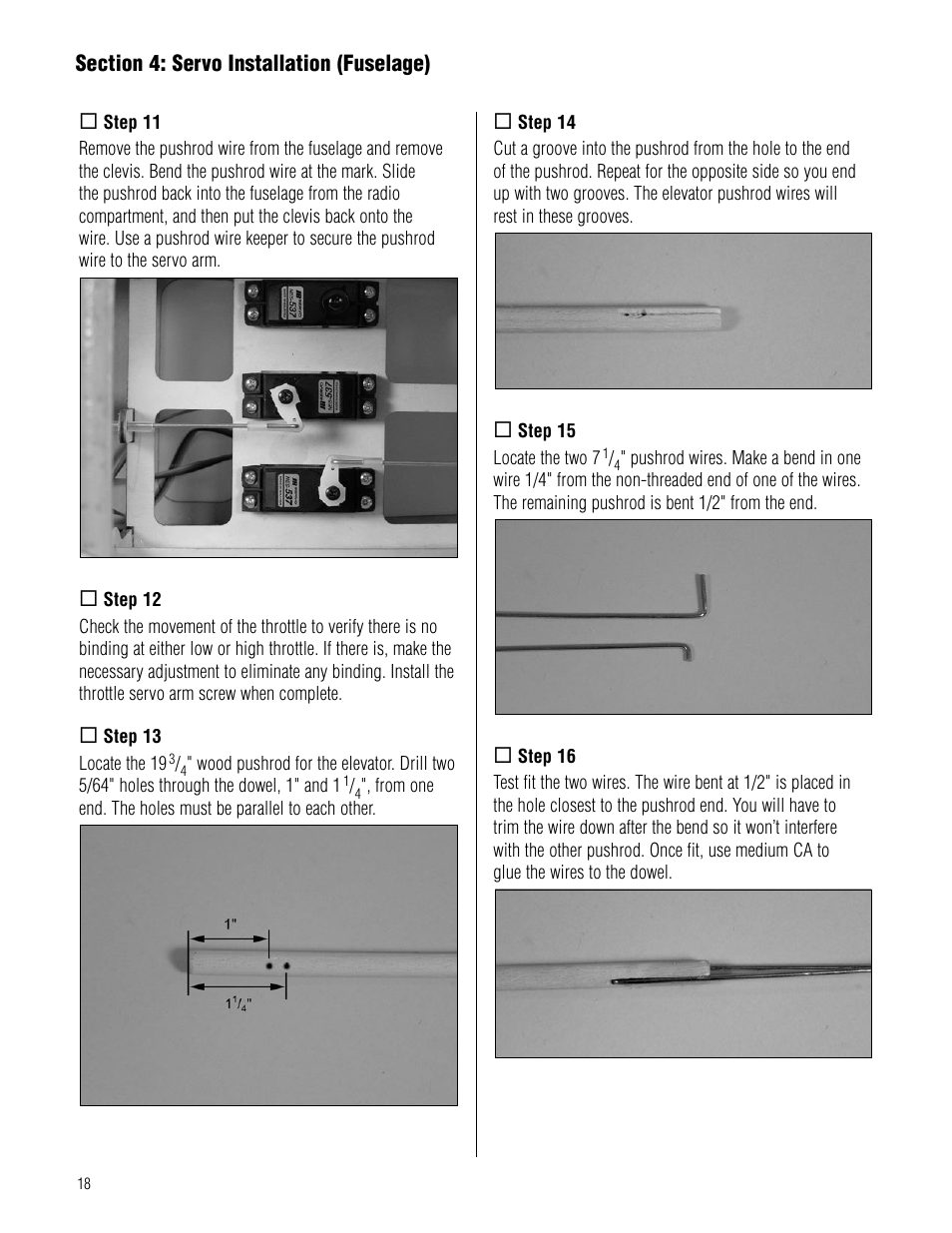 Hangar 9 Piper J-3 Cub 40 ARF User Manual | Page 18 / 36