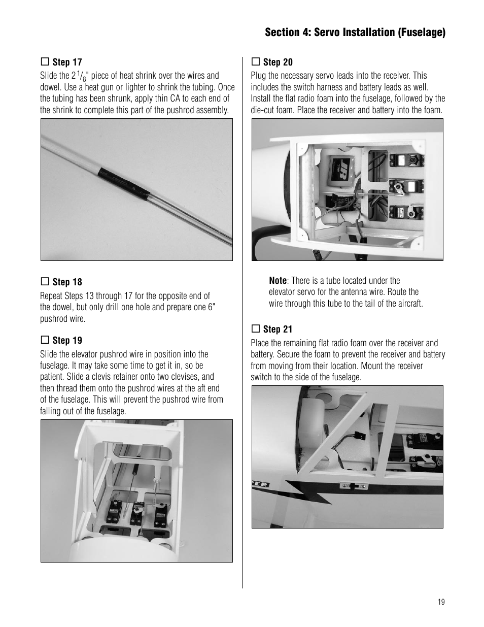 Hangar 9 Piper J-3 Cub 40 ARF User Manual | Page 19 / 36