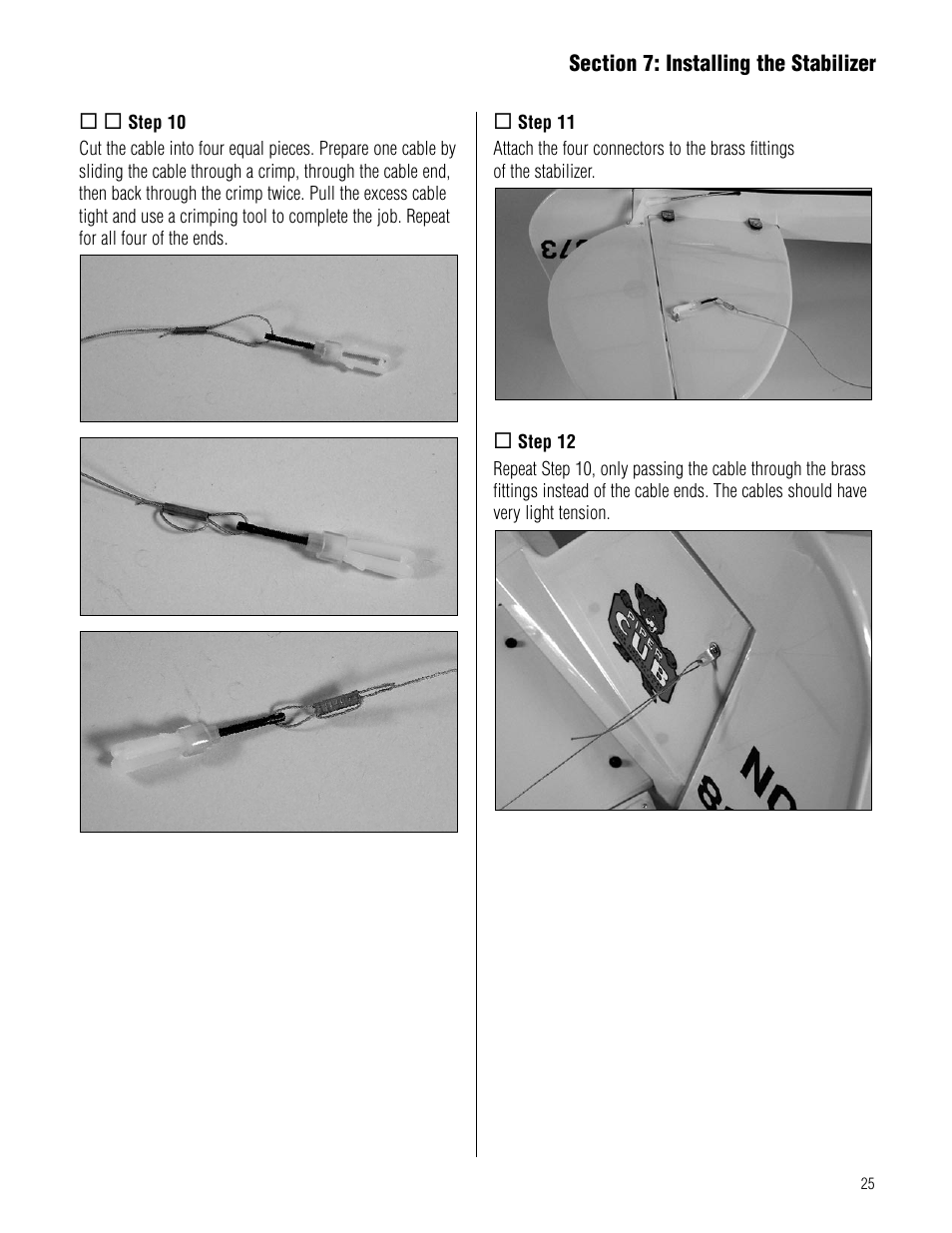 Hangar 9 Piper J-3 Cub 40 ARF User Manual | Page 25 / 36