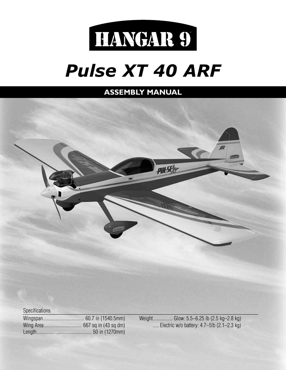 Hangar 9 Pulse XT 40 ARF User Manual | 40 pages