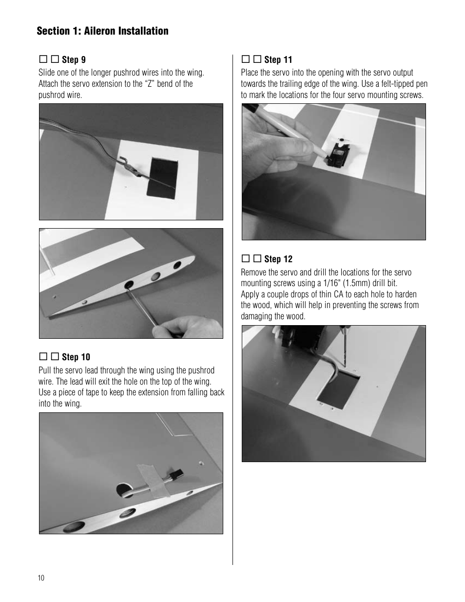 Hangar 9 Pulse XT 40 ARF User Manual | Page 10 / 40