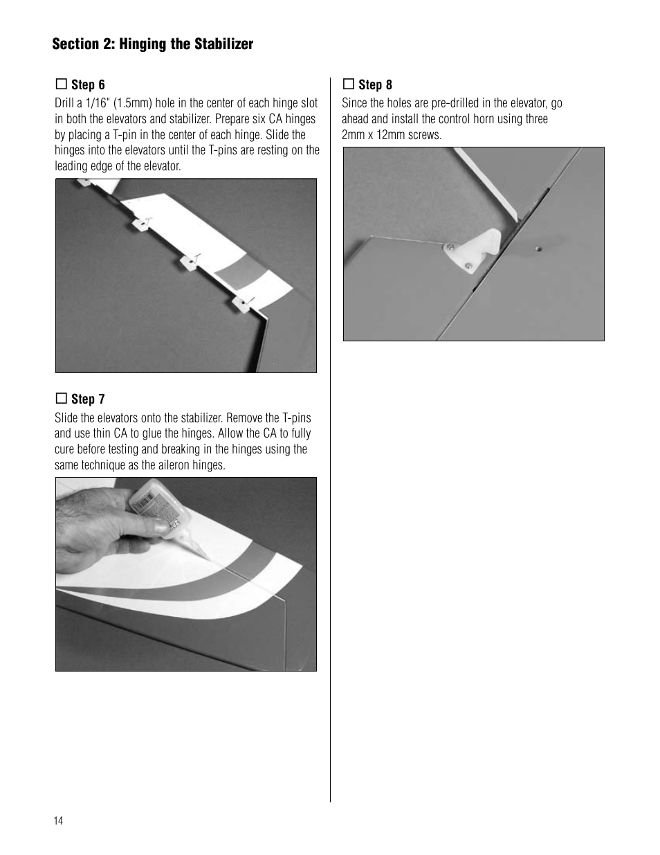 Hangar 9 Pulse XT 40 ARF User Manual | Page 14 / 40