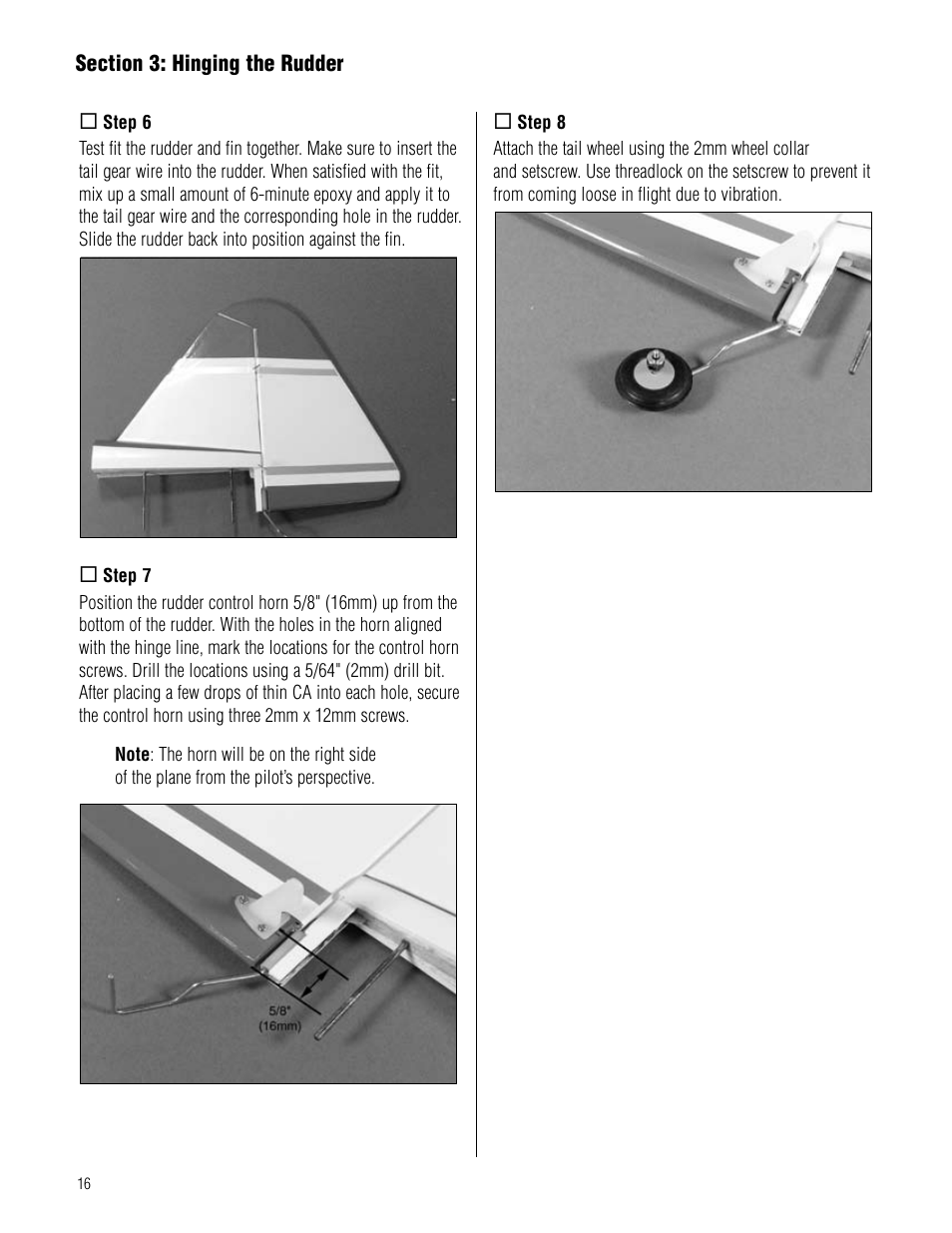 Hangar 9 Pulse XT 40 ARF User Manual | Page 16 / 40