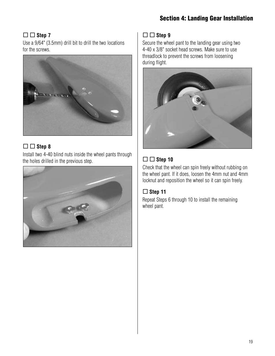 Hangar 9 Pulse XT 40 ARF User Manual | Page 19 / 40