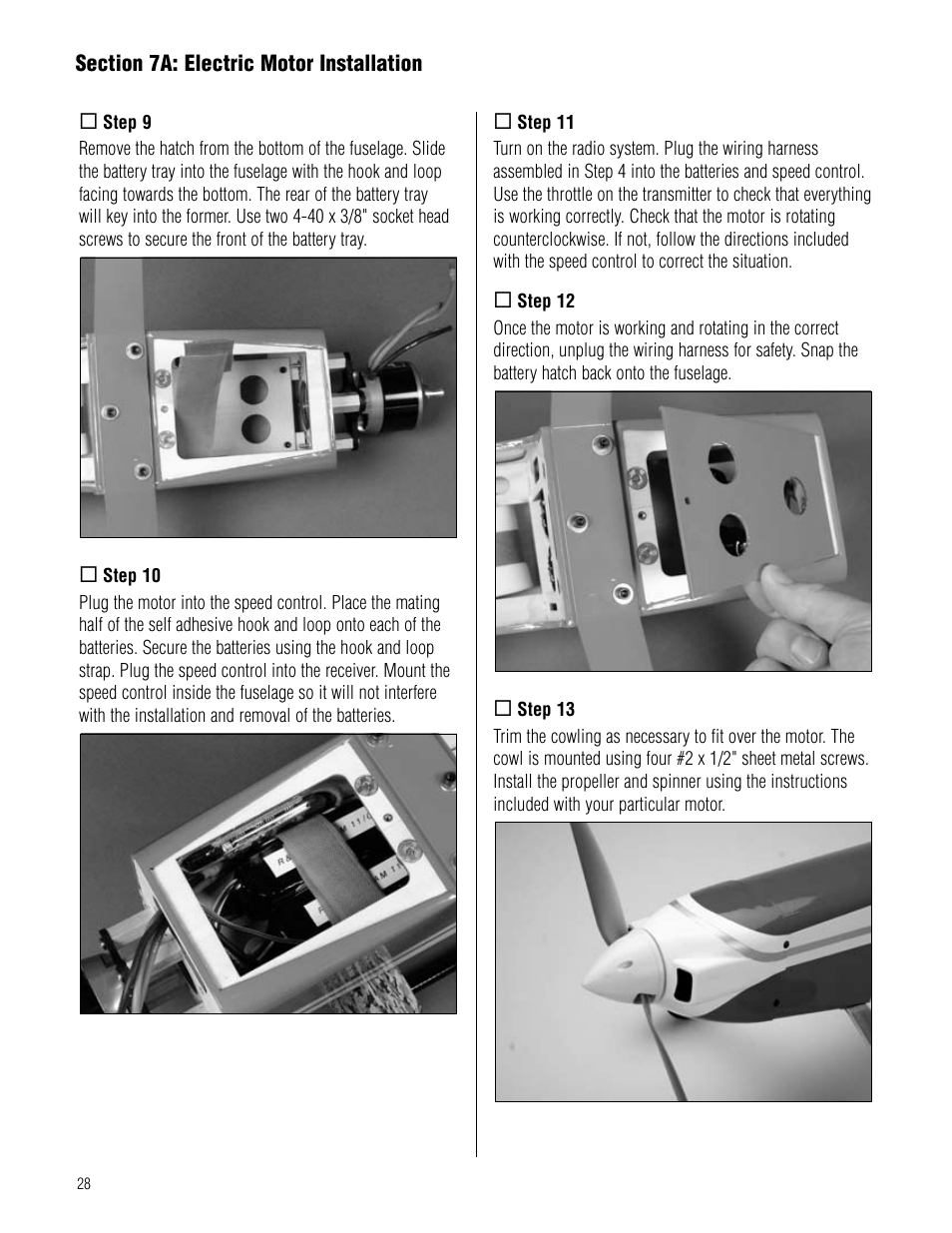 Hangar 9 Pulse XT 40 ARF User Manual | Page 28 / 40