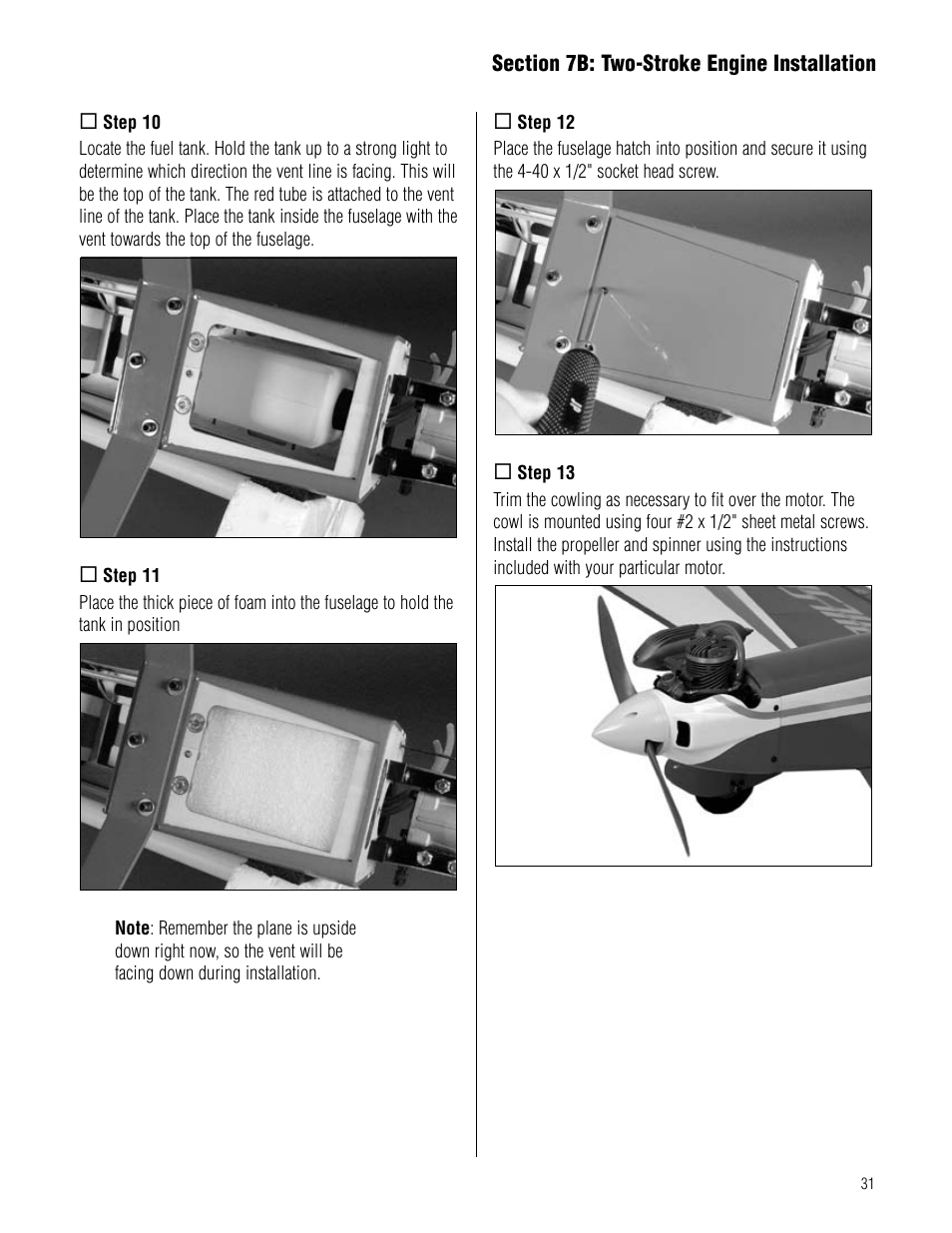 Hangar 9 Pulse XT 40 ARF User Manual | Page 31 / 40