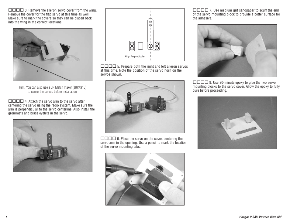 Hangar 9 33% Pawnee 80cc ARF (3 Boxes) User Manual | Page 6 / 36