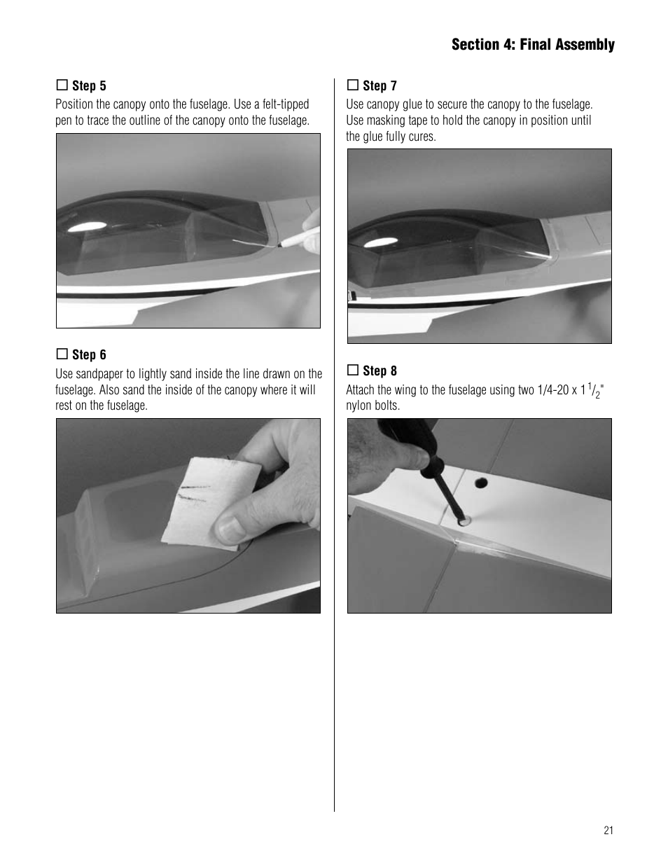 Hangar 9 Twist 60 ARF User Manual | Page 21 / 28