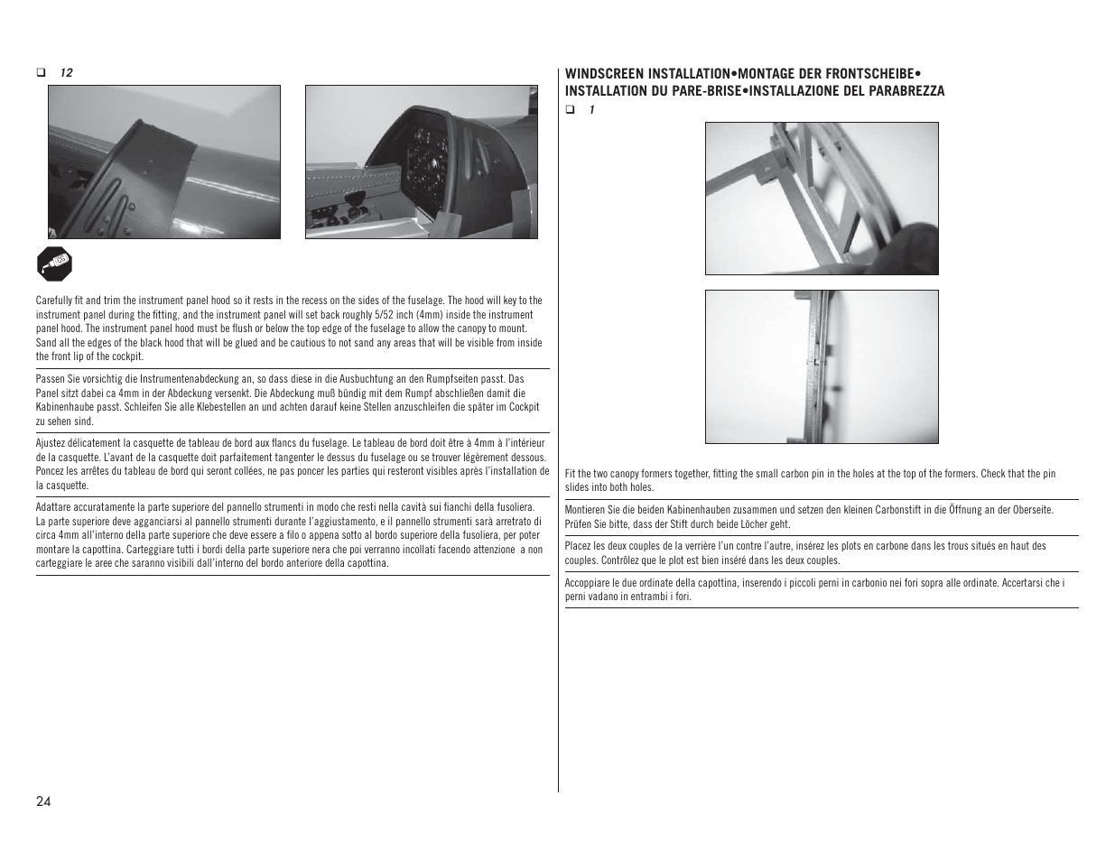 Hangar 9 P-51D Mustang 60cc ARF (2 Boxes) User Manual | Page 24 / 112