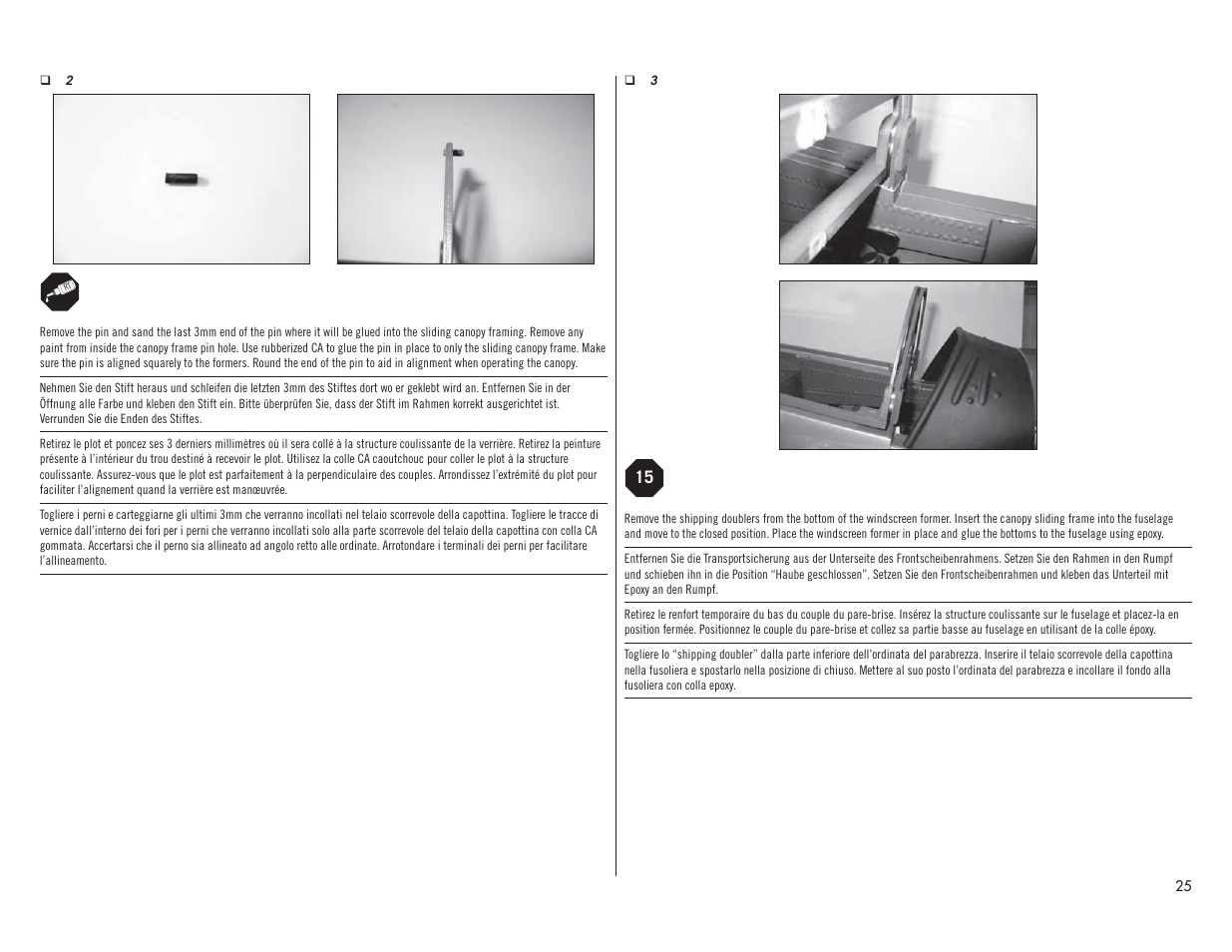 Hangar 9 P-51D Mustang 60cc ARF (2 Boxes) User Manual | Page 25 / 112