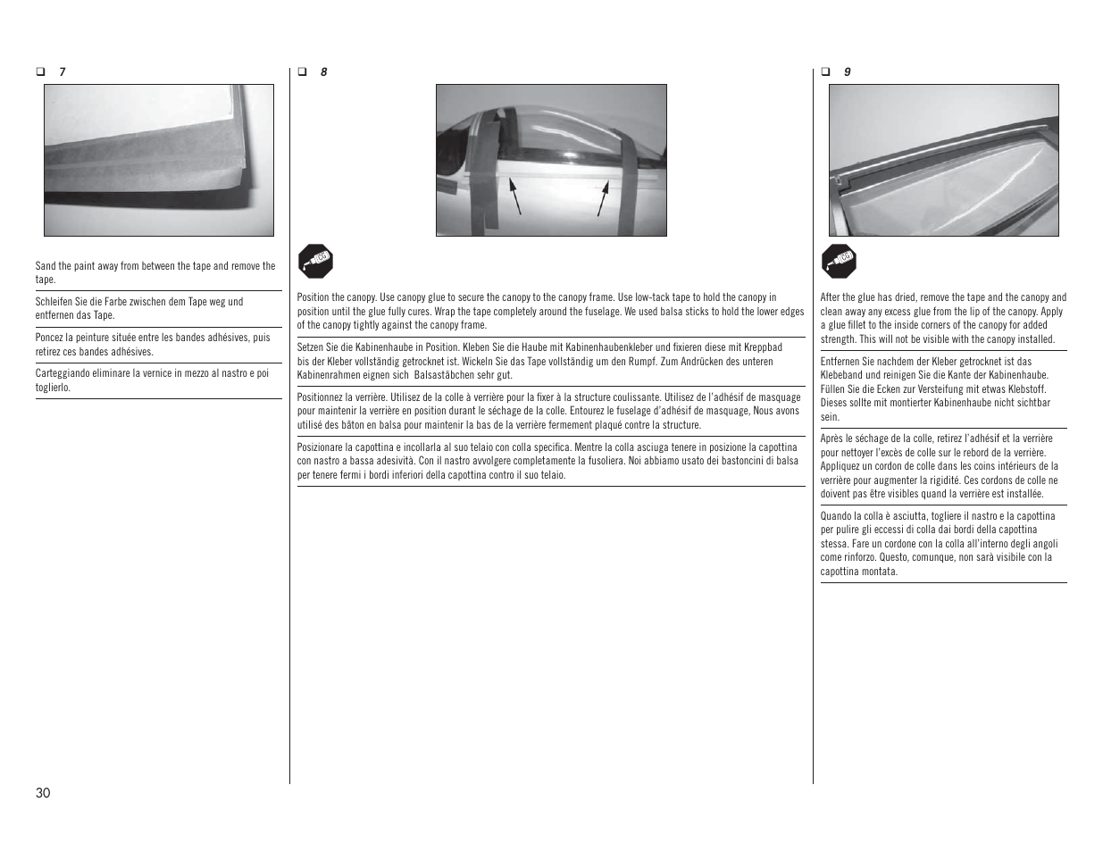 Hangar 9 P-51D Mustang 60cc ARF (2 Boxes) User Manual | Page 30 / 112