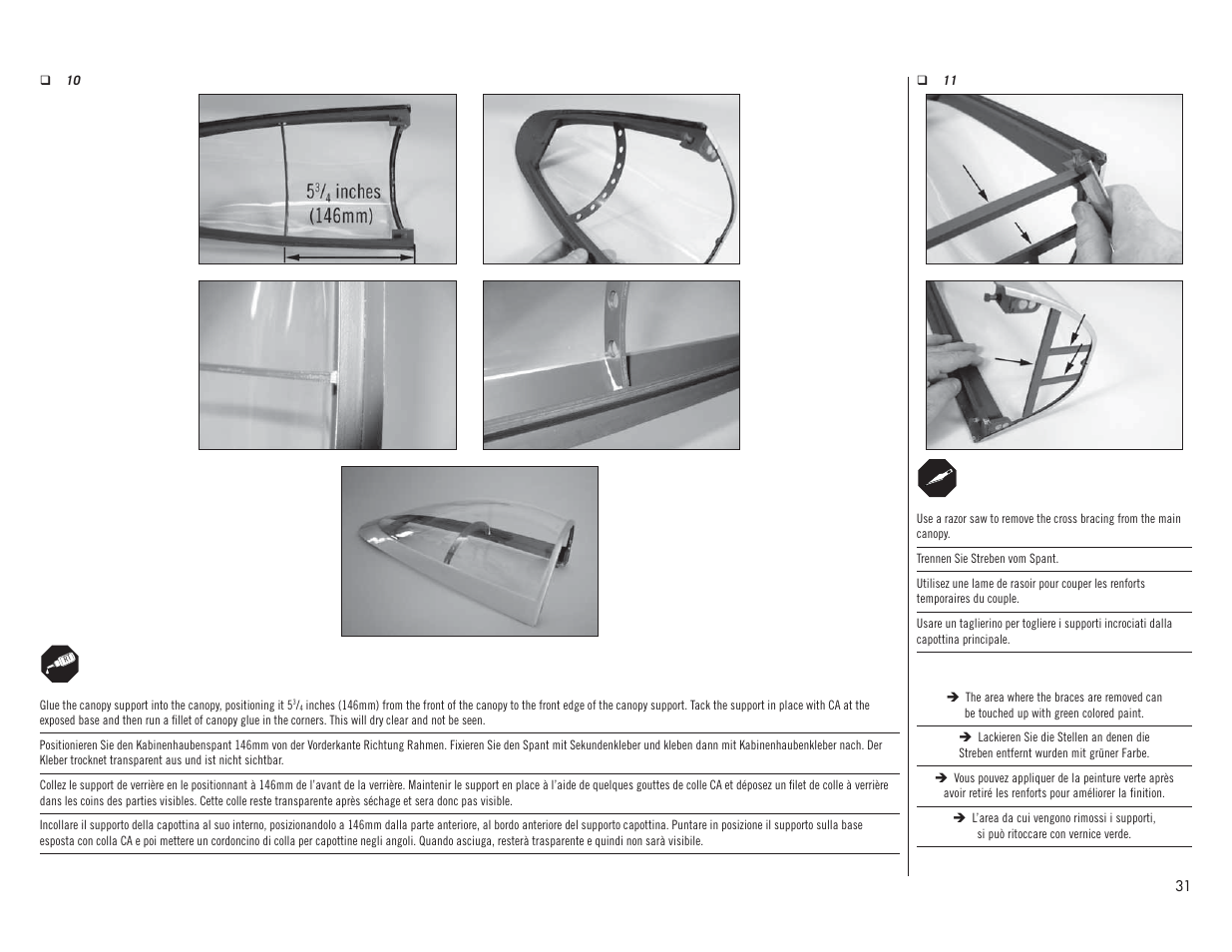 Hangar 9 P-51D Mustang 60cc ARF (2 Boxes) User Manual | Page 31 / 112