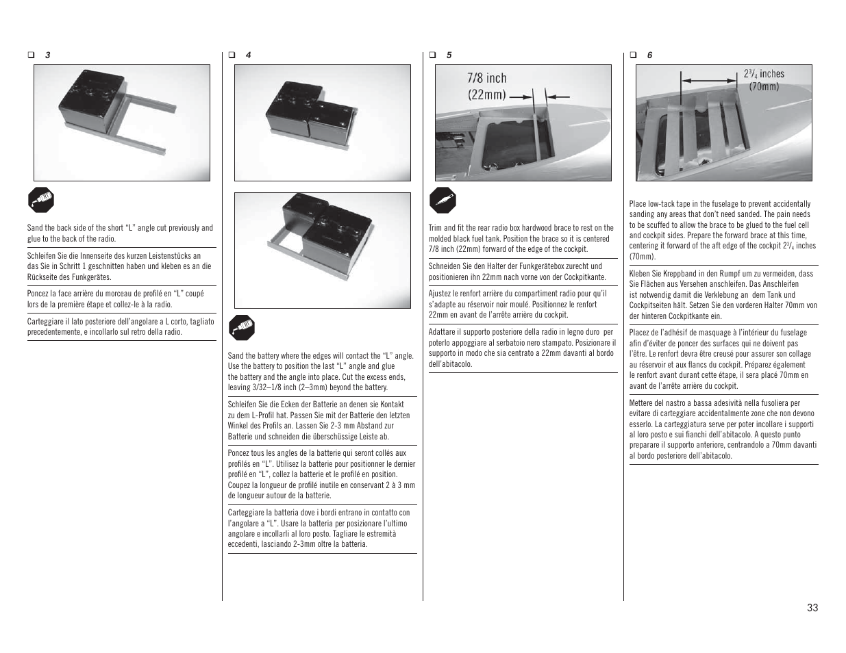 Hangar 9 P-51D Mustang 60cc ARF (2 Boxes) User Manual | Page 33 / 112