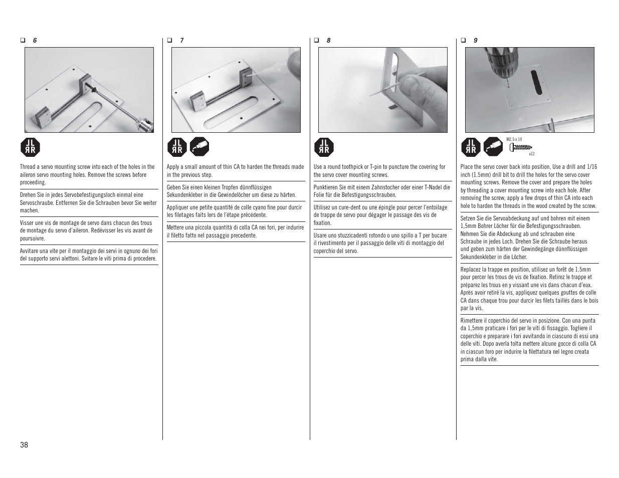 Hangar 9 P-51D Mustang 60cc ARF (2 Boxes) User Manual | Page 38 / 112