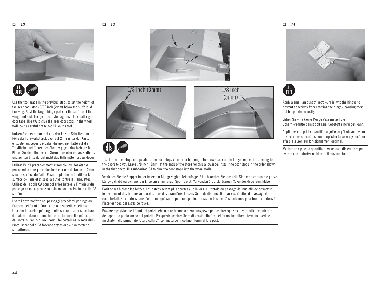 Hangar 9 P-51D Mustang 60cc ARF (2 Boxes) User Manual | Page 44 / 112