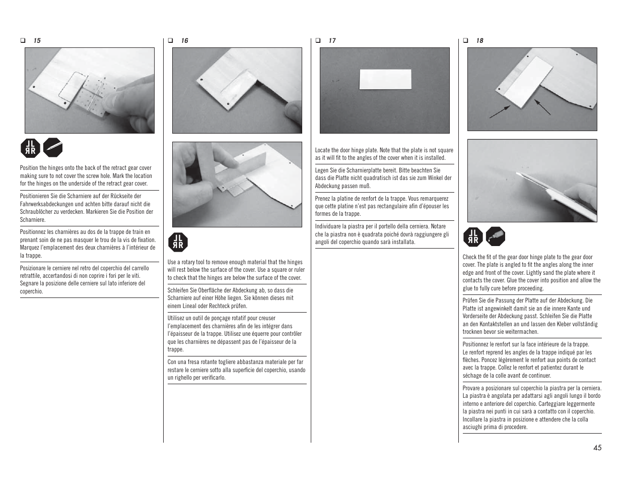 Hangar 9 P-51D Mustang 60cc ARF (2 Boxes) User Manual | Page 45 / 112