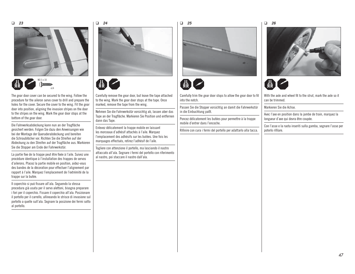 Hangar 9 P-51D Mustang 60cc ARF (2 Boxes) User Manual | Page 47 / 112