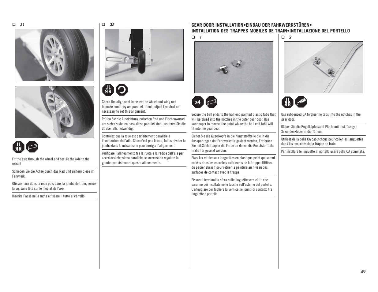 Hangar 9 P-51D Mustang 60cc ARF (2 Boxes) User Manual | Page 49 / 112