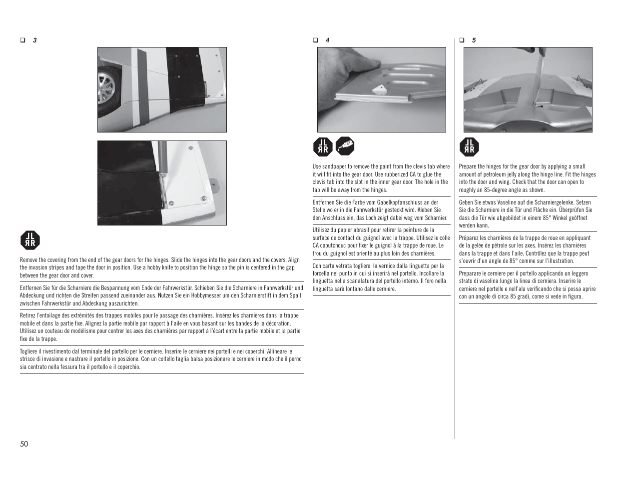 Hangar 9 P-51D Mustang 60cc ARF (2 Boxes) User Manual | Page 50 / 112