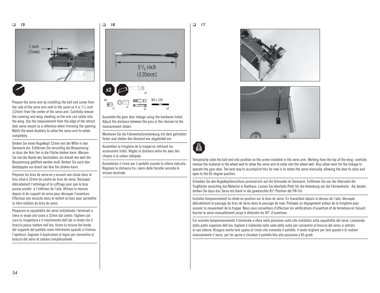 Lr l r | Hangar 9 P-51D Mustang 60cc ARF (2 Boxes) User Manual | Page 54 / 112