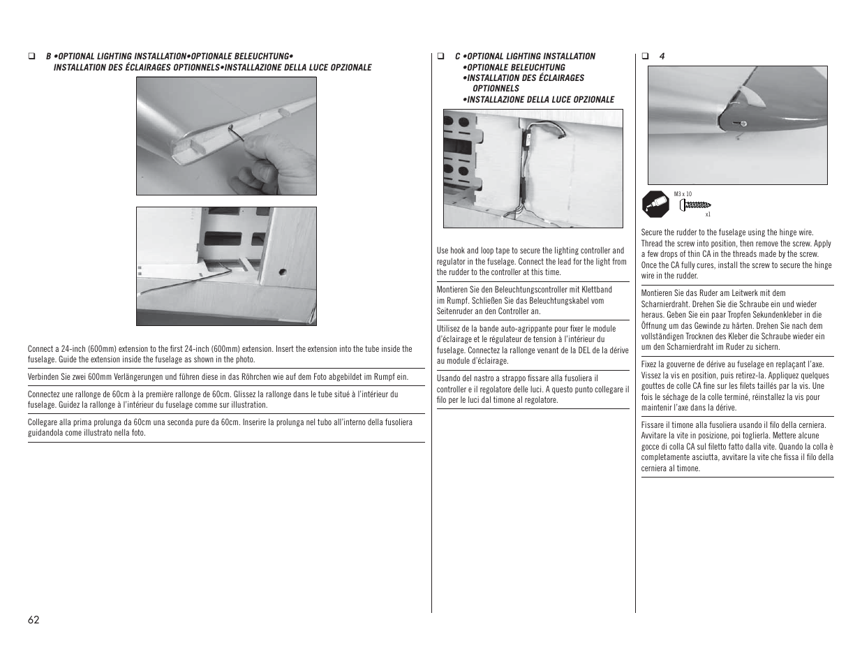 Hangar 9 P-51D Mustang 60cc ARF (2 Boxes) User Manual | Page 62 / 112