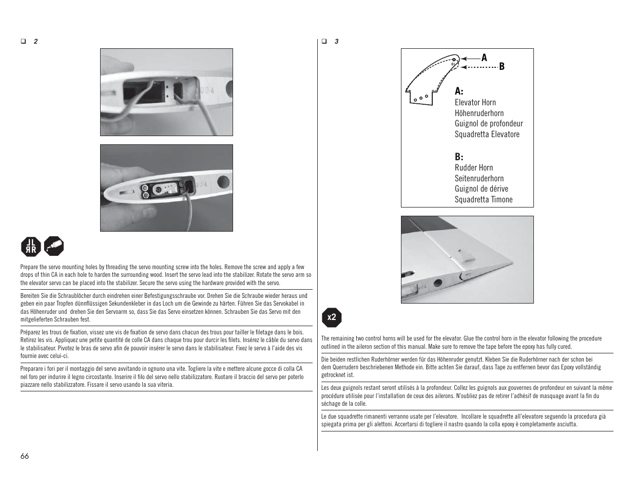 Ab a | Hangar 9 P-51D Mustang 60cc ARF (2 Boxes) User Manual | Page 66 / 112