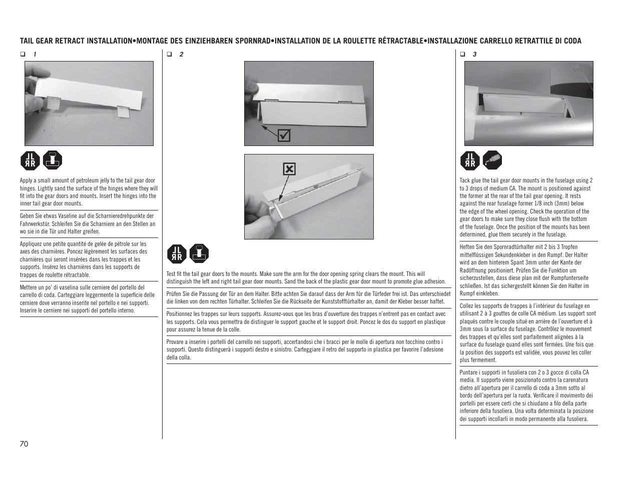 Hangar 9 P-51D Mustang 60cc ARF (2 Boxes) User Manual | Page 70 / 112