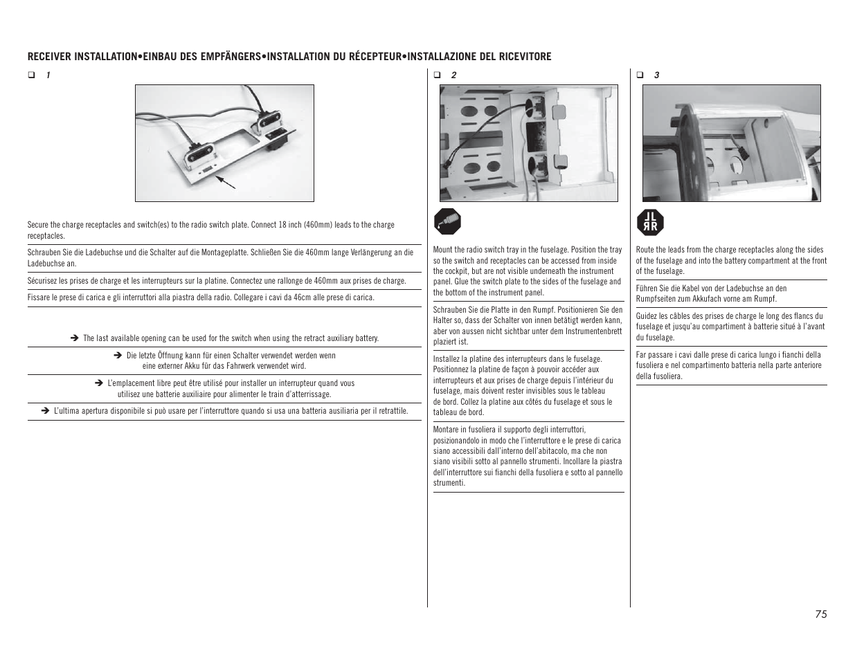 Hangar 9 P-51D Mustang 60cc ARF (2 Boxes) User Manual | Page 75 / 112