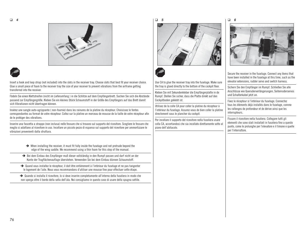 Hangar 9 P-51D Mustang 60cc ARF (2 Boxes) User Manual | Page 76 / 112