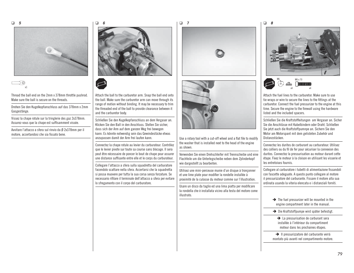Hangar 9 P-51D Mustang 60cc ARF (2 Boxes) User Manual | Page 79 / 112