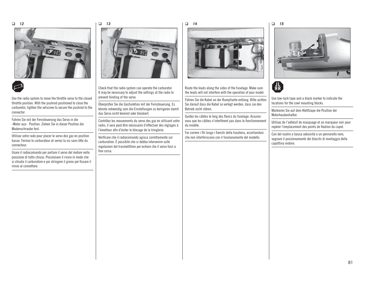 Hangar 9 P-51D Mustang 60cc ARF (2 Boxes) User Manual | Page 81 / 112