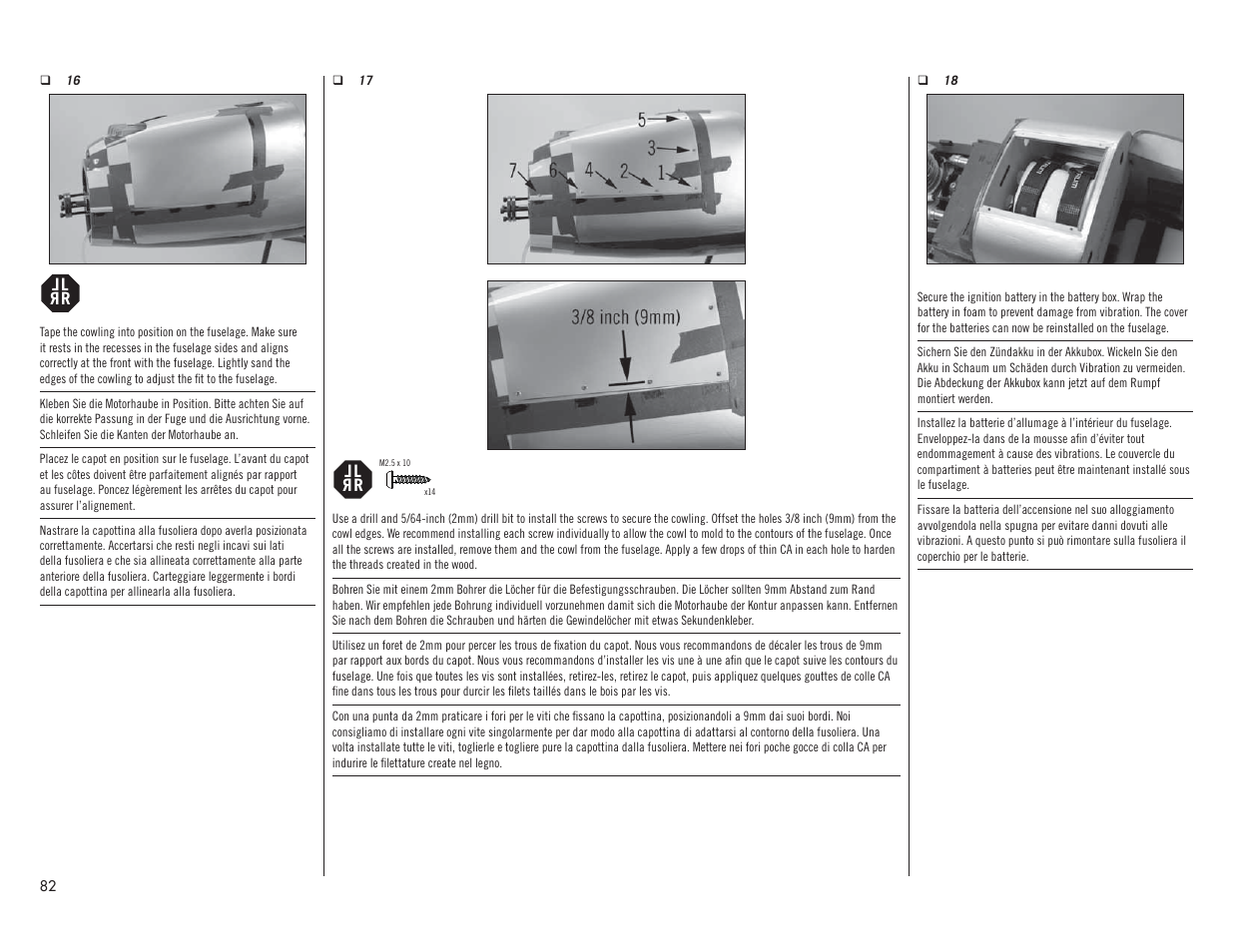 Hangar 9 P-51D Mustang 60cc ARF (2 Boxes) User Manual | Page 82 / 112