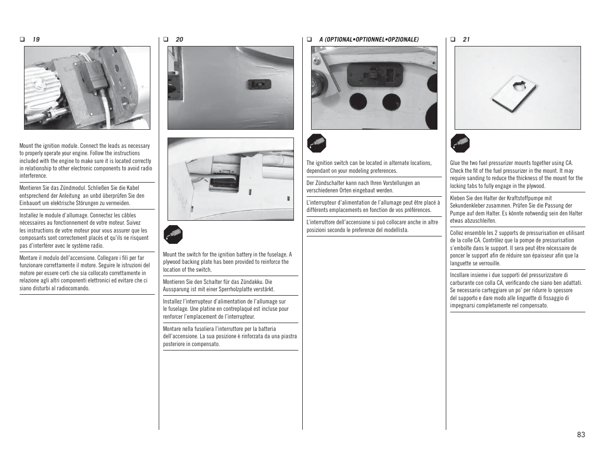 Hangar 9 P-51D Mustang 60cc ARF (2 Boxes) User Manual | Page 83 / 112