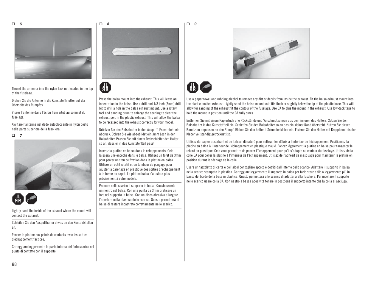 Hangar 9 P-51D Mustang 60cc ARF (2 Boxes) User Manual | Page 88 / 112