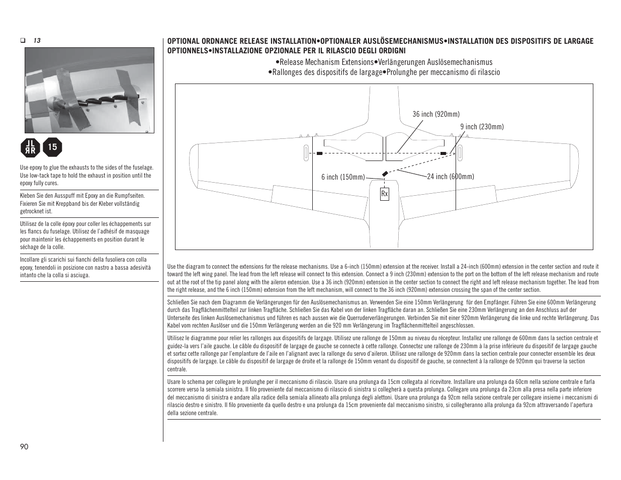 Hangar 9 P-51D Mustang 60cc ARF (2 Boxes) User Manual | Page 90 / 112