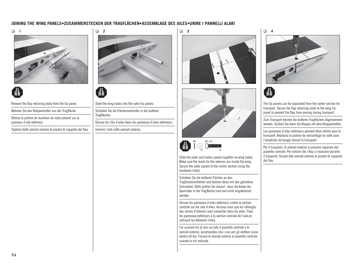 Hangar 9 P-51D Mustang 60cc ARF (2 Boxes) User Manual | Page 94 / 112