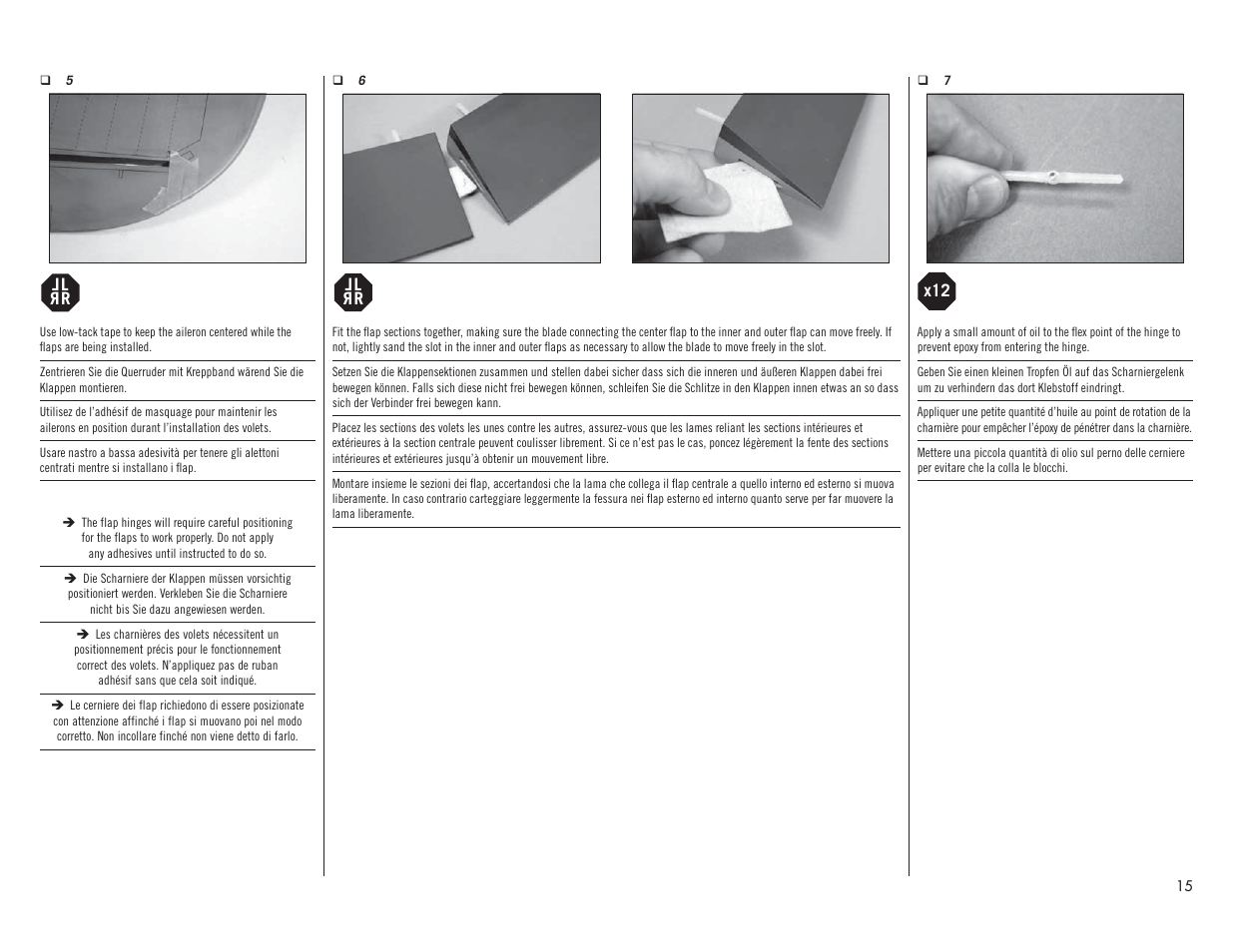 Hangar 9 F4U-1A Corsair 20cc ARF User Manual | Page 15 / 92