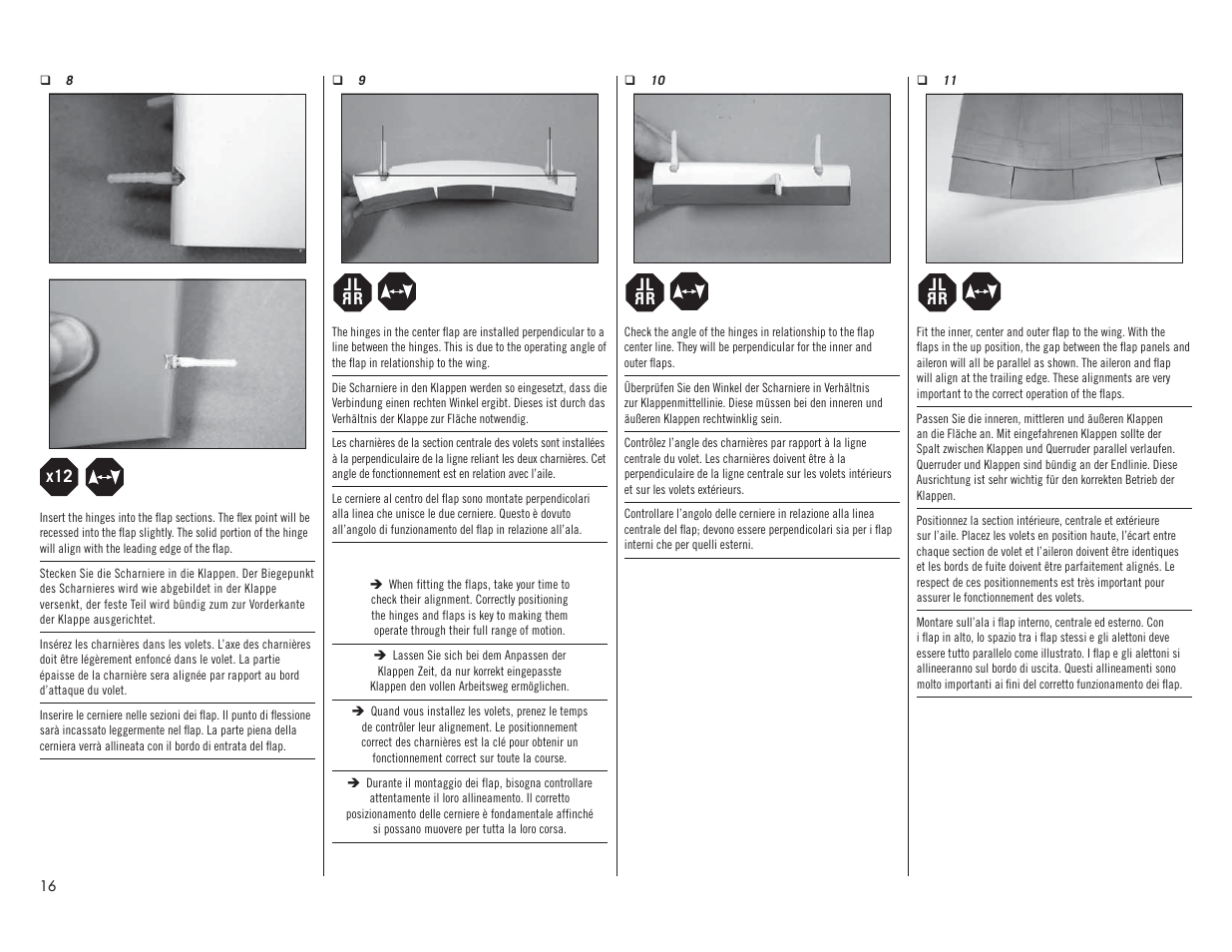 Hangar 9 F4U-1A Corsair 20cc ARF User Manual | Page 16 / 92