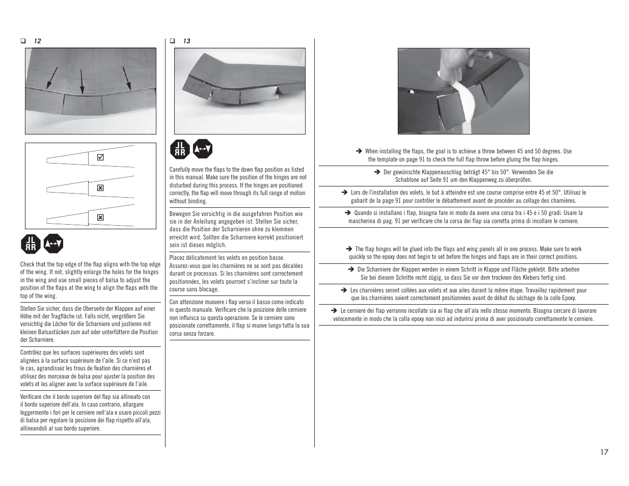 Hangar 9 F4U-1A Corsair 20cc ARF User Manual | Page 17 / 92
