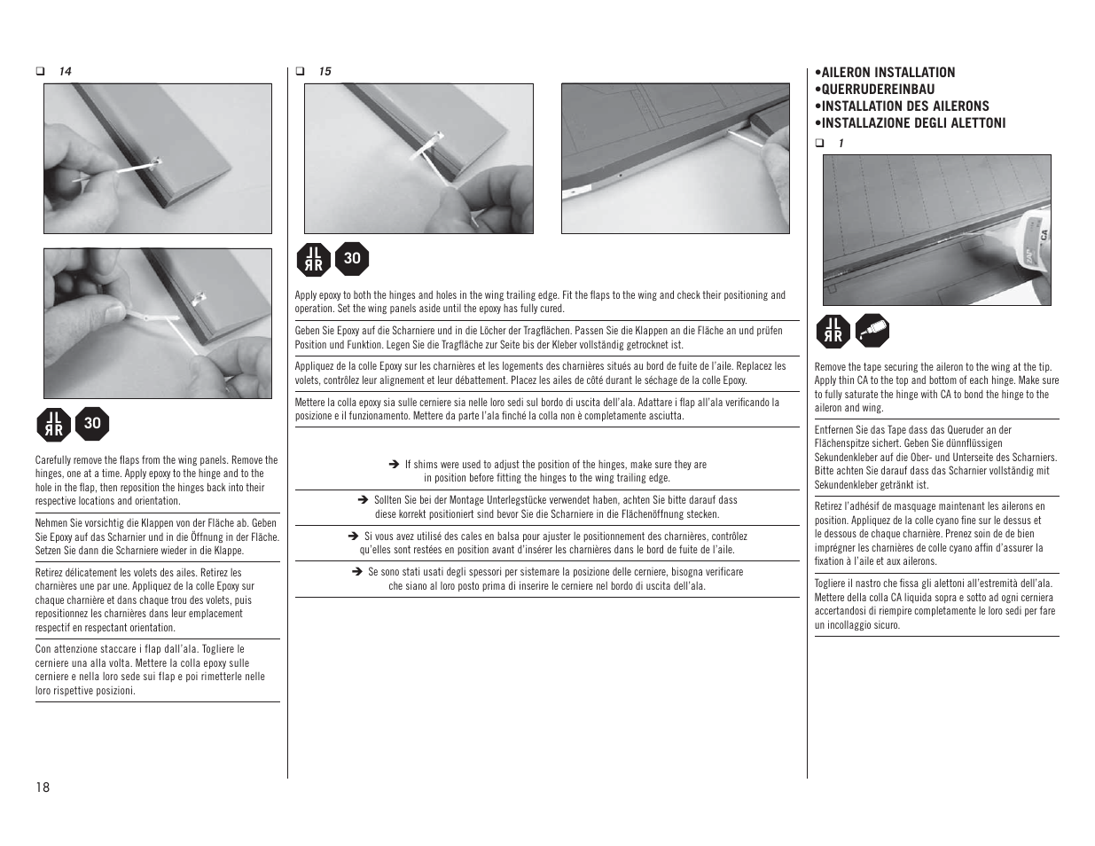 Hangar 9 F4U-1A Corsair 20cc ARF User Manual | Page 18 / 92