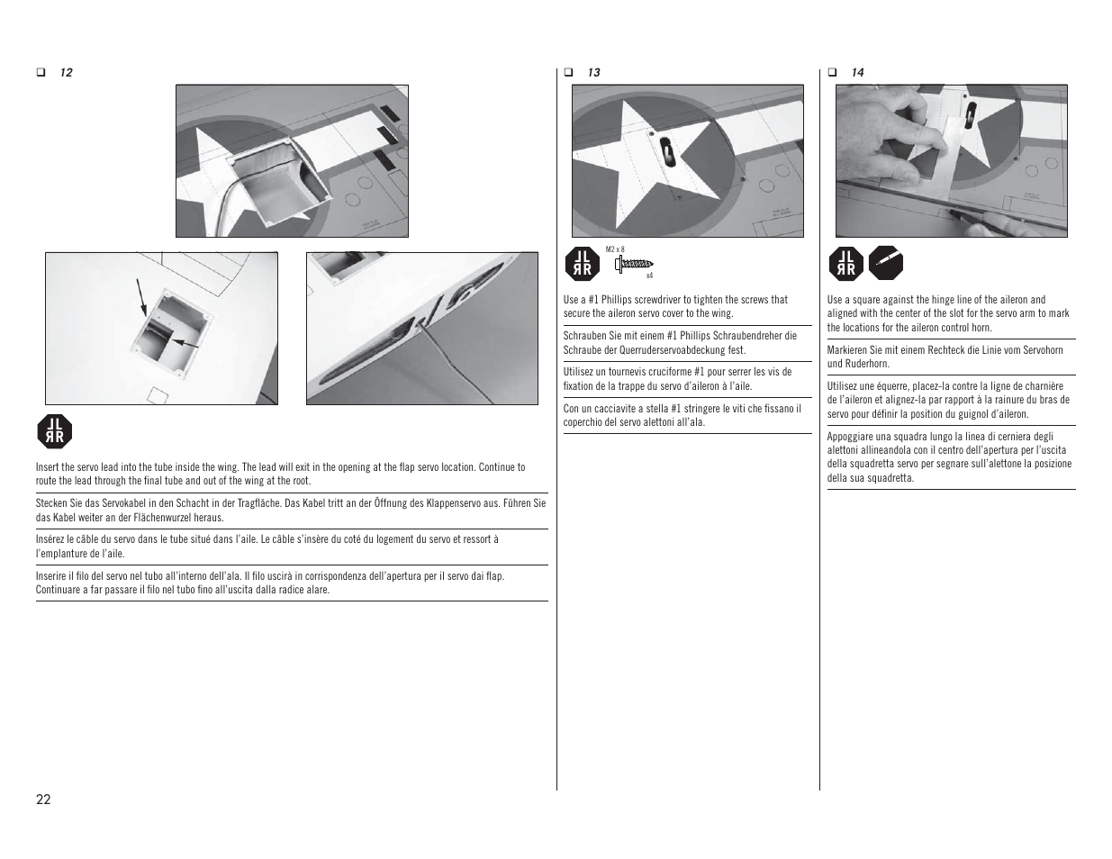 Hangar 9 F4U-1A Corsair 20cc ARF User Manual | Page 22 / 92