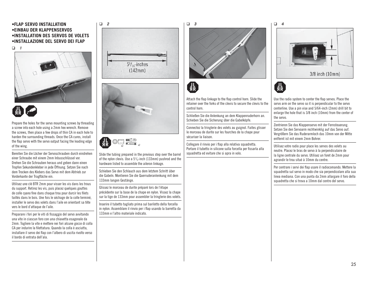 Hangar 9 F4U-1A Corsair 20cc ARF User Manual | Page 25 / 92
