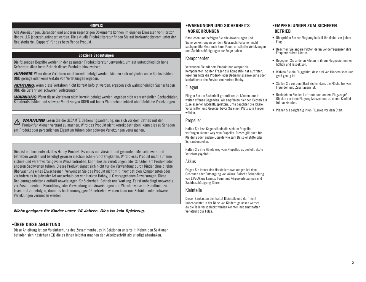 Hangar 9 F4U-1A Corsair 20cc ARF User Manual | Page 3 / 92